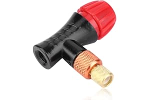 EIHI 1 Articolo bombolette co2 per bici, Gonfiatore per Bicicletta CO2 Adattatore Valvola Bici,adattatore pompa bicicletta,Valvola per Bomboletta CO2 con Doppio Attacco