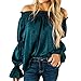 Produktbild Bluse Damen Pullover Shirt Crew Neck Langarmshirt Knited Bluse Tops Shirt Schulterfrei T-Shirt Langarm Bluse Tops,ABsoar