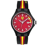 Ferrari Herren-Armbanduhr XL Analog Quarz Silikon 830009