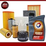 4 litros de aceite de motor Total 5W40.