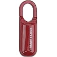 Cryfokt Fingerprint Padlock, USB Rechargeable Keyless Smart Lock Zinc Alloy Portable Smart Padlock for Gym Locker, School Locker, Suitcase, Backpack, Cabinet, Drawer, Luggage Case (Red)