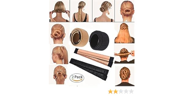 Diaowei 4 Pieces Hair Donut Bun Make Hair Styling Disk Former Foam