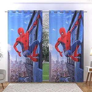 Timeless Home Decor 3D Digital Printed Polyseter Fabric Door Curtain for Bed Room Kids Room Living Room Window/Door/Long Door - 5ft (Set of 2) 10