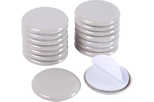 RCHYFEED 16Pcs 70 mm Patins de Meubles en Téflon Lourds Patins Glisseur pour Tapis, Glisseurs Curseurs de Meubles pour Déplacement Facile, Réutilisables et Robustes, Protection et Réduction du Bruit