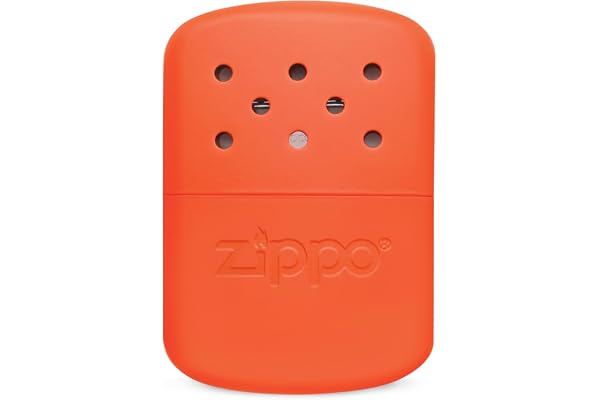 Zippo-handvärmare – 12 timmars värme – Påfyllbar med bensin för tändare – Återanvändbar – Fickvärmare i