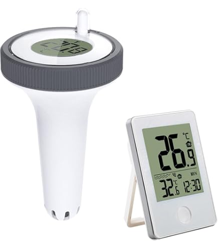 Thermomètre De Piscine/Aquarium Avec Sonde Étanche 3 M - Affichage LED - Alarme - Prise UE - 9