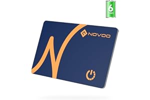 NOVOO Air Tag Wallet Tracker, Cienki 1,6 mm Smart Card Slim, BY