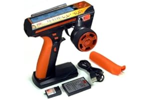 RCECHO RC FS-GT3C 3ch 2.4GHz LCD GT3C Orange Transmitter & GR3C Receiver TS897