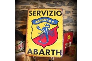 DOGT Metal tin Sign 12x16 inches Fashion Vintage Abarth Tin Sign