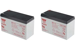NP7-12 - Yuasa Corporation - Batería de plomo (12V, 7Ah) / 2 unidades