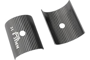 RAMGLYO Spessori per Manubrio Bici, Adattatore Universale per Attacco Manubrio, Rondelle in Lega di Alluminio, Riduttore per Manubrio (31,8 a 35 mm)