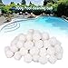 Produktbild luckything 700g Schwimmbadreinigungsgeräte Spezielle Feinfilter Fiber Ball Filter Licht Hochfeste Langlebige Schwimmbadreinigung