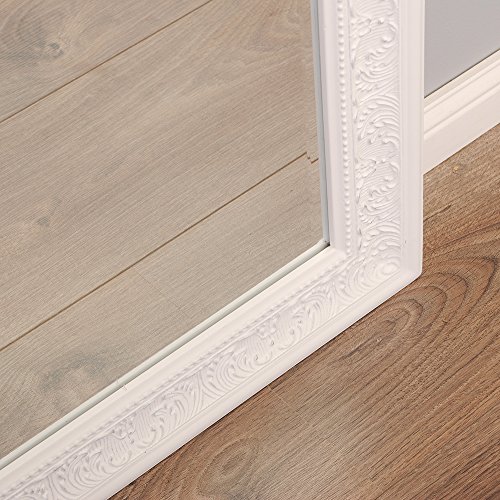 Wandspiegel BAROCK Spiegel FIORA 130x50cm weiß-silber LANDHAUS - 8