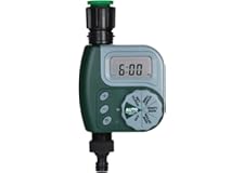 Festnight Automatic Water Timer Outdoor Garden Irrigation Controller 1-Outlet Programmable Hose Faucet Timer Garden Automatic