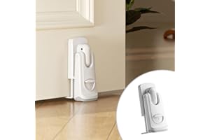 EUDEMON Baby Safety Door Stopper,Finger Pinch Guard & Pet Door Stop,Easy to Install and Use Adhesive, no Tools Need (2 Pack)