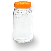 Bocal Le Parfait 3L Verre - Rondelle Couleur Aléatoire, Conservation Aliments Ou Stockage