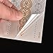 Generic 1 Sheet Gold Silver Metallic Flash Temporary Tattoos Stickers Temporary Body Art Tattoo