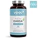 Produktbild Omega 3 Kapseln Vegan mit Vitamin E – Ohne ekligen Fischgeschmack | Algen-Öl hochdosiert 300 mg EPA & 600 mg DHA |Die pflanzliche Alternative zu Fischöl-Kapseln | VEEL Omega 3 – 60 Soft Caps