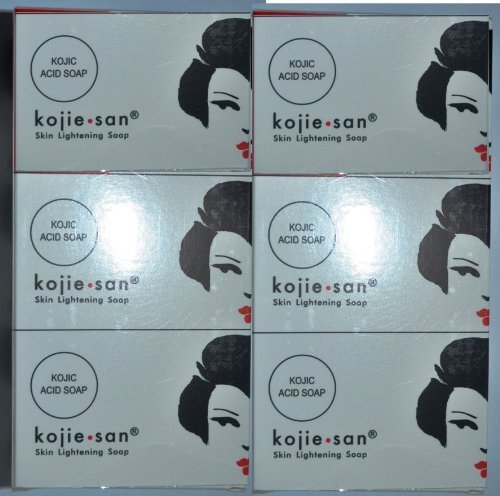 KOJIE SAN SKIN LIGHTENING KOJIC ACID SOAP, (6x100 GRAMS)) by BEVI