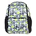 Damero Eco Travel Backpack Nappy Changing Bag with Insulated Bottle Pocket and Changing Pad(Green Dots)