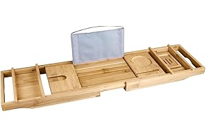 Vivezen - Plateau de Baignoire Extensible et modulable en Bambou