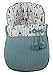 Produktbild Schlafsack Winter Universal Handy Tasche Gruppe 0 MaxiCosi in Punkt und Canvas Federn und Tipis. Grün Wasser. Hergestellt in Spanien