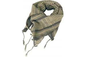 blntackle76 Szal Shemagh, arabskie wojskowe, taktyczny szal pustynny, chusta pali 110 x 110 cm, 100% bawełna, dla mężczyzn i kobiet