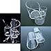 Large Wave Clear Acrylic Makeup Brush and Cosmetic Organizer