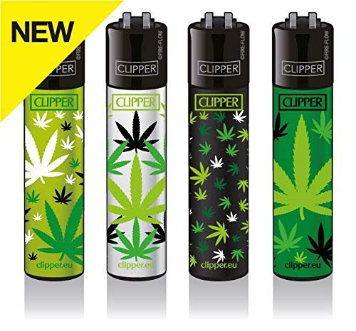 Original Clipper® Classic Large 'Leaves # 27', lot de 5, nachfüllbares Collecteur de briquet, by Bong pour * * * * * * *