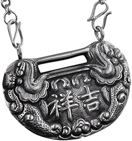 Interact China Fine 999 Pendant Necklace High Purity Sterling Silver Jewelry Handcrafted #103