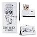 Produktbild SKYXD für Samsung Galaxy A5 2016 Hülle Leder Leopard Muster Folio Klappbar Handy Tasche Schutzhülle [Magnet / Brieftasche Kartenfach / Standfunktion] Klapphülle mit [Handyanhänger + Eingabestift] Zubehör Set für Samsung Galaxy A5 2016 A510F Case Bookstyle Flip Leather Cover With [Stylus and Dust Plug]