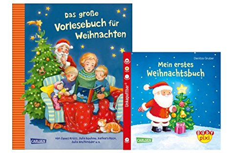 Carlsen Juego: El Gran vorlese libro para Navidad (Hard Cover) + Baby Pixi 48: Mi primer libro de Navidad (Soft Cover)