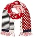 Chipie Baby Girls Denim Mountain Scarf, Red (scarlett), 3-6 Months (Manufacturer size: 3/12 mois)