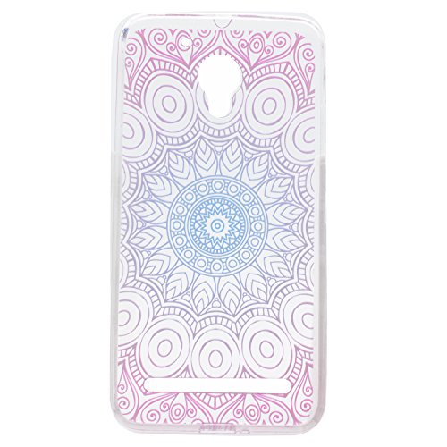 Lenovo C2 (K10A40) Hülle,Lenovo C2 (K10A40) Case,Lenovo C2 (K10A40) Silikon Hülle [Kratzfeste, Scratch-Resistant], Cozy Hut TPU Etui Protective Case Ultra Dünn Schutzhülle Hübsches Bild Weiche Flexible Silikon-Gummi Tasche Anti-Kratzer Schützende Abdeckung Cover in 3D Farbe Blume für Lenovo C2 (K10A40) – Datura Blumen - 2