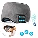 Produktbild leegoal Bluetooth-Schlaf Eye Mask Funkkopfhörer, 4.2 Bluetooth Augenmaske Reisen schlafenden Kopfhörer einstellbar Handsfree Musik Schlaf Auge schattiert eingebauten Lautsprecher Mikrofon