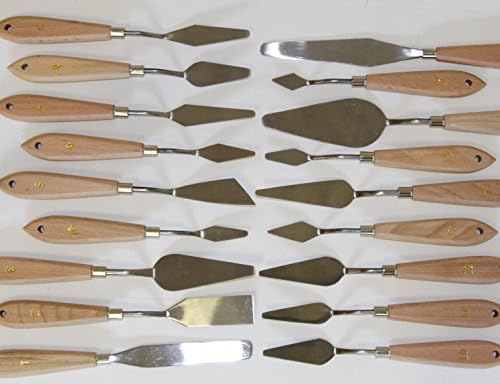 18 pcs Palette Painting Knives Set Spatula High Quality Artists Stainless Steel