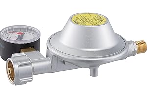 GOK Regulator do przyczep kempingowych 30 mbar 1,2 kg/h z manometrem