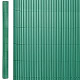  Cañizo Artificial de ocultación para jardín de PVC Verde - LOLAhome
