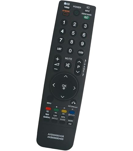 allimity AKB69680438 sub AKB69680403 Sostituire il Remplacer la télécommande adatto per 32LH4000 32LH4010 32LH4020 37LF2500 37LF2510 37LG2100 37LH2000 37LH2010 37LH20D 37LH3000 37LH3010 37LH3020