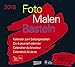 Produktbild Foto-Malen-Basteln Bastelkalender quer schwarz 2018: Fotokalender zum Selbstgestalten. Do-it-yourself Kalender mit festem Fotokarton. Format: 24 x 21,5 cm