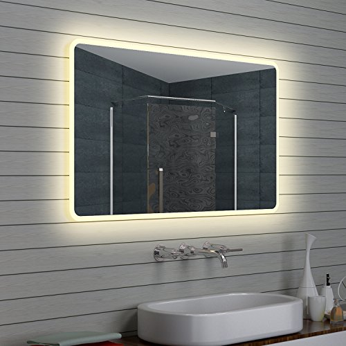 Lux-aqua Design LED Badezimmerspiegel Lichtspiegel Wandspiegel Spiegel 120x70cm - 2