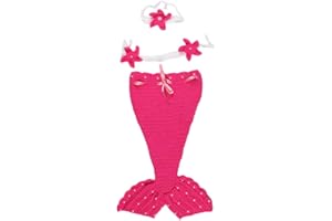 PengGengA Sirena Foto Prop Costume Vestiti, Ragazza Neonato Uncinetto Maglia Fotografia