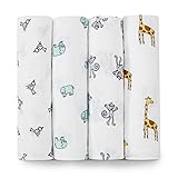 aden + anais Jungle Jam Muslin Swaddle (4-Pack)