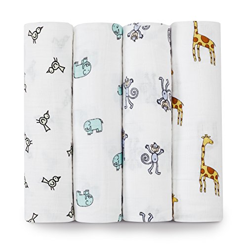 aden + anais Jungle Jam Muslin Swaddle (4-Pack)