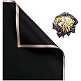 Leoyoubei 20 Sheets Flower Gift Wrapping Paper,Waterproof Gift Packaging or Gift Box Packaging,Can Be Packaged on Both Sides Paper Bundle,Florist Bouquet Wraps Material 23” (Gold Edge-Black)