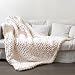Tricot Couverture, Malloom Robe tricotée à la main à la main Filet épais Lingette mérino Lingot volumineux 80x100cm (120x100cm, Beige) sur Pelotes & Compagnie