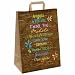 Produktbild 25 Stk. 1-PACK Papiertragetaschen mit Motiv DANKE in 11 Sprachen, 260+120x350mm / Mit diesen Taschen steigern Sie die Kundenbindung und den Erinnerungswert Ihrer Kunden an den Einkauf in Ihrem Laden