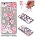 Produktbild Fanryn Huawei P8 Lite 2017 Hülle,Bunte Muster Weich TPU Handy Hülle Durchsichtig Transparent Etui Cover Case Protective Shell Soft Schutzhülle Telefon Kasten für Huawei P8 Lite 2017 – Rosa Pfirsichblüte