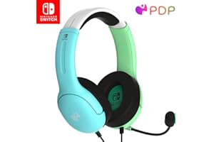 PDP - Auriculares LVL40 Stereo Nintendo Switch Azul y Verde (Nintendo Switch)