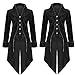 Produktbild Strickjacke Mantel Herren Sonnena Männer Mens Slim Fit Frackjacke Mode Cardigan Lange Gothic Steampunk Uniform Kostüm Trenchcoat Solide Jacke Party Outwear Mantel